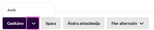 Godkännande (skärmbild 3 av 4)