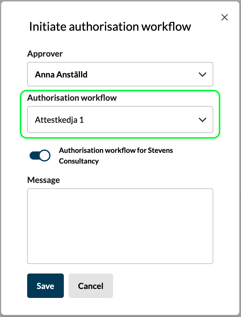 Authorise (skärmbild 2 av 4)