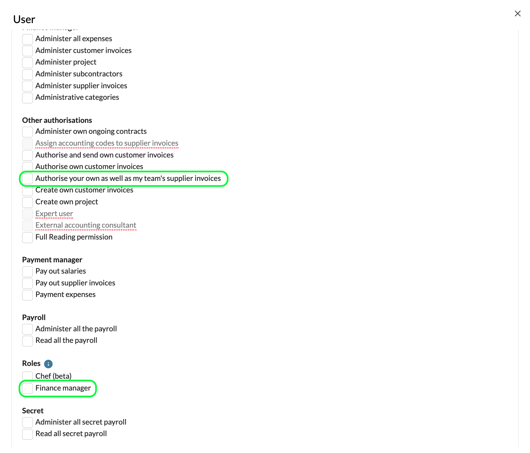 1. Permissions