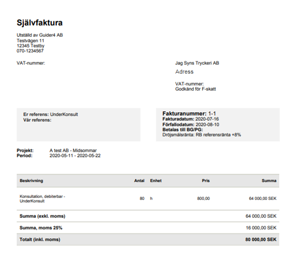 Självfaktura